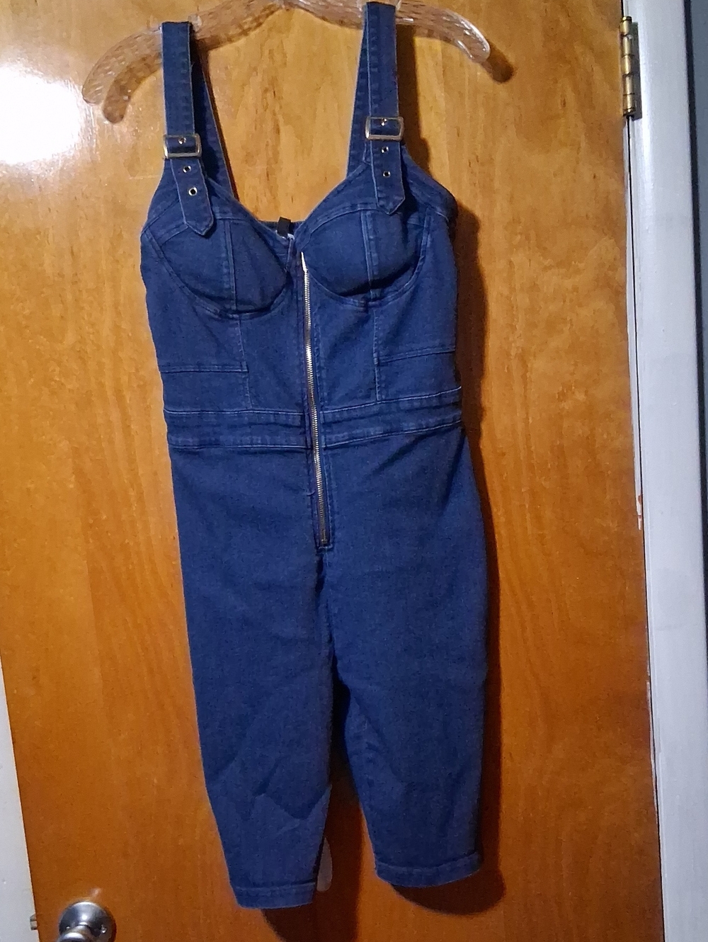 Denim Blue Women's One-Piece Jumpsuit